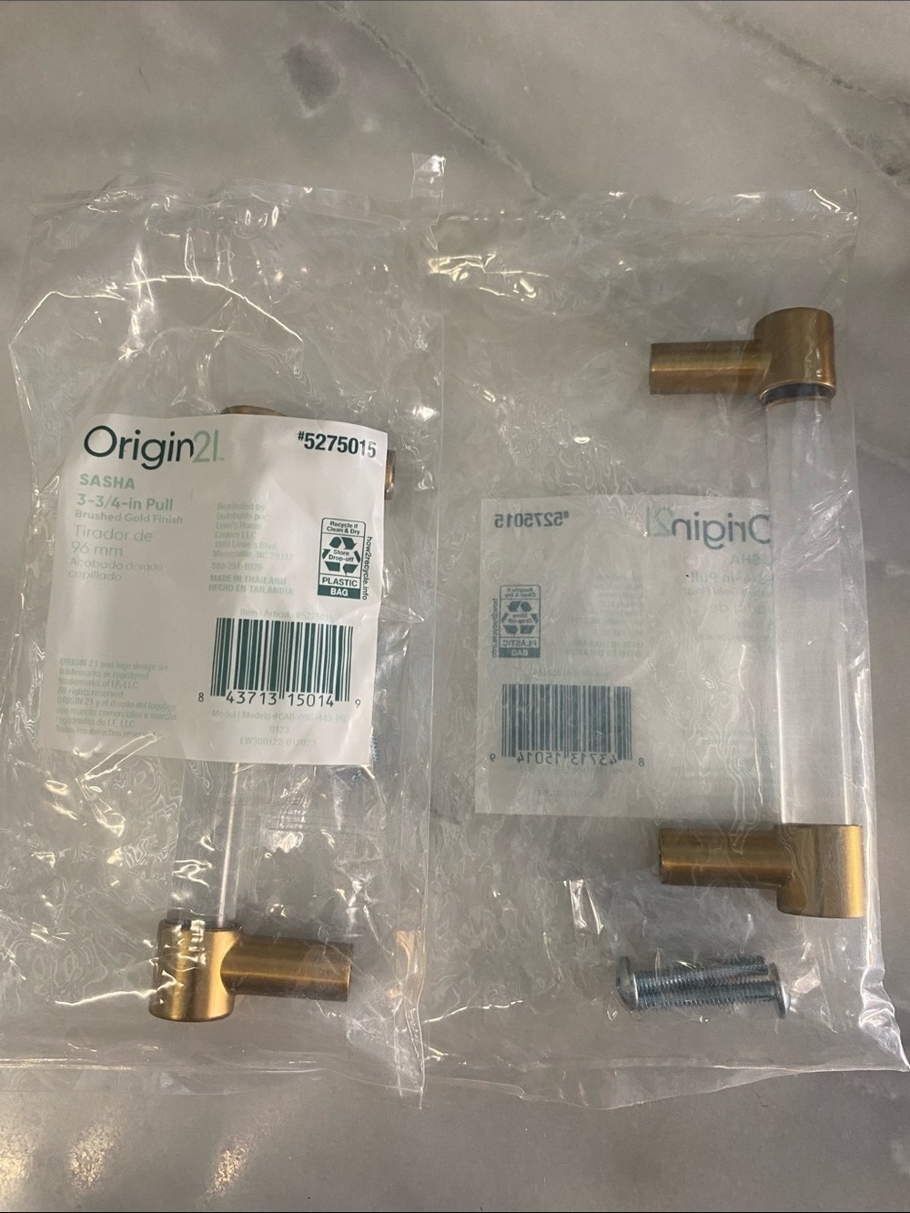 Origin21 Sasha 3-3/4" Pull in Brushed Gold